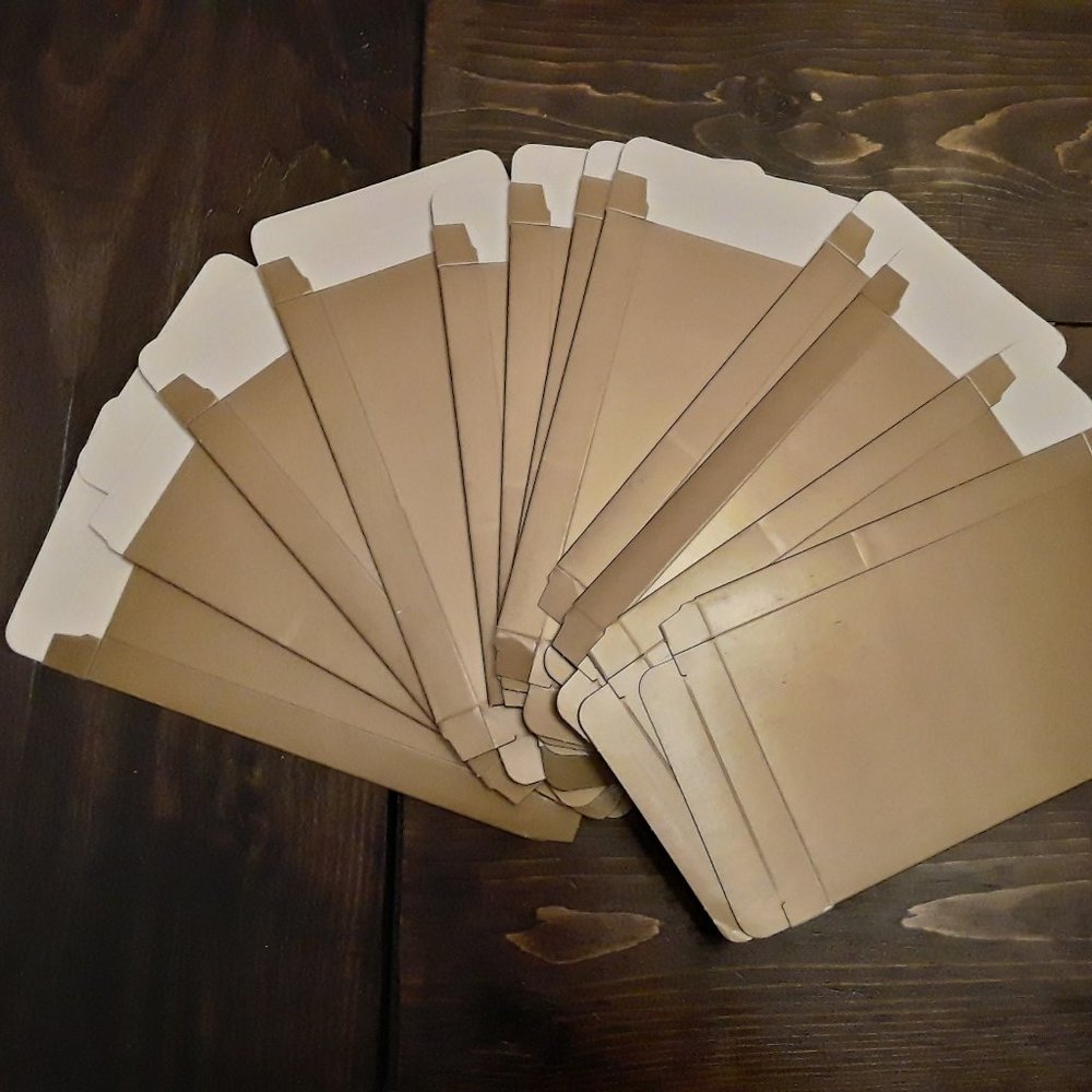 Lot of 25 Gold Slender Favor Boxes Gift Boxes USA